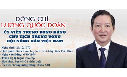 Tiểu sử Tân Chủ tịch Trung ương Hội Nông dân Việt Nam Lương Quốc Đoàn